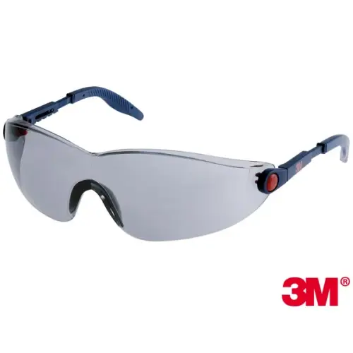 Okulary ochronne przydymiane przeciwodpryskowe  marki 3M z  serii 2741 3M-OO-2741